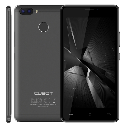 

[HK Stock] CUBOT H3, 3GB+32GB, Dual Back Cameras, Fingerprint Identification, 5.0 inch Android 7.0 MTK6737 Quad-Core up to 1.3GHz, Network: 4G, Dual SIM, OTG(Black)