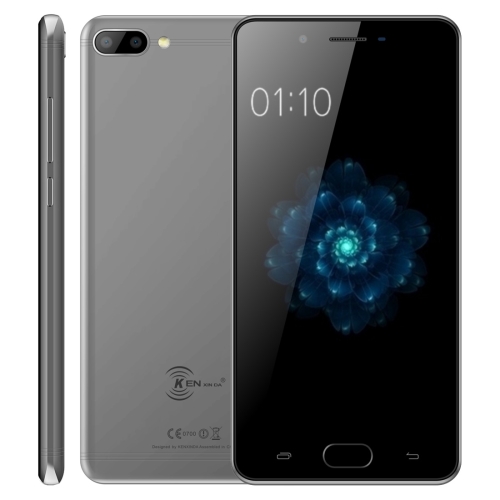 

[HK Stock] KEN XIN DA X6, 3GB+32GB, Dual Back Cameras, Fingerprint Identification, 5.0 inch Android 7.0 MTK6737 Quad Core up to 1.5GHz, Network: 4G, Dual SIM(Grey)