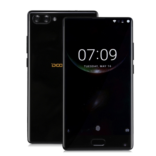 

[RU Stock] DOOGEE MIX, 4GB+64GB, DTouch Fingerprint, Dual Back Camera, 5.5 inch Super AMOLED Screen Android 7.0 Helio P25 Octa Core 1.6GHz + 2.5GHz, Network: 4G, Support OTA, WiFi, GPS, Dual SIM(Black)