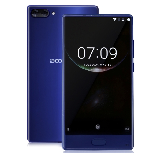 

[RU Stock] DOOGEE MIX, 6GB+64GB, DTouch Fingerprint, Dual Back Camera, 5.5 inch Super AMOLED Screen Android 7.0 Helio P25 Octa Core 1.6GHz + 2.5GHz, Network: 4G, Support OTA, WiFi, GPS, Dual SIM(Dark Blue)