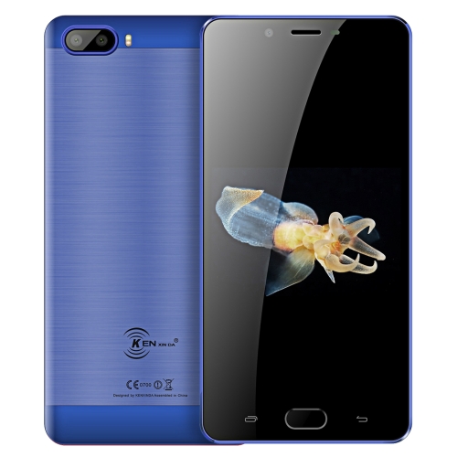 

[HK Stock] KEN XIN DA S9, 2GB+16GB, Dual Back Cameras, Fingerprint Identification, 5000mAh Battery, 5.5 inch Android 7.0 MTK6737 Quad Core up to 1.3GHz, Network: 4G, Dual SIM(Blue)