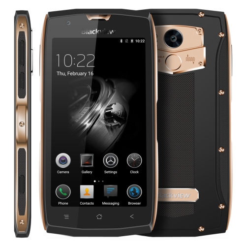 

[HK Stock] Blackview BV7000, 2GB+16GB, IP68 Waterproof, Fingerprint Identification, 5.0 inch Android 7.0 MTK6737T Quad Core up to 1.5GHz, NFC, OTG, Network: 4G, Dual SIM(Gold)