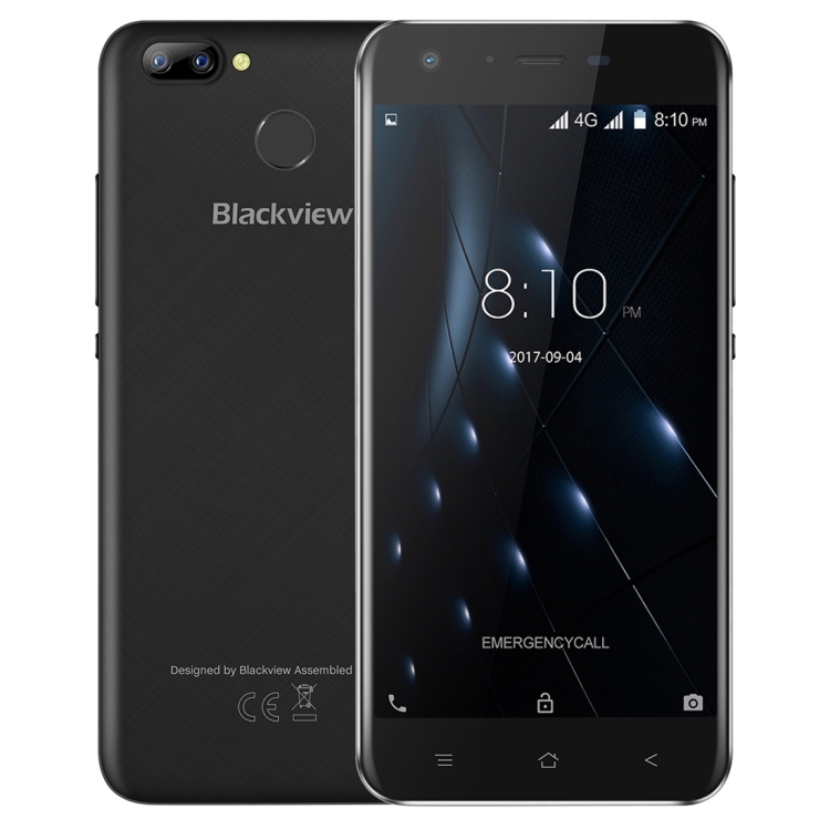 

[HK Stock] Blackview A7 Pro, 2GB+16GB, Dual Back Cameras, Fingerprint Identification, 5.0 inch Android 7.0 MTK6737 Quad Core up to 1.3GHz, Network: 4G, Dual SIM(Black)