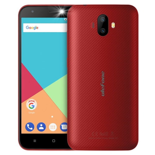 

[HK Stock] Ulefone S7, 1GB+8GB, Dual Back Cameras, 5.0 inch Android 7.0 MTK6580A Quad Core 32-bit up to 1.3GHz, Network: 3G, Dual SIM(Red)