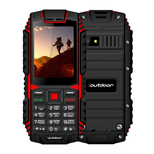 

ioutdoor T1 Triple Proofing Phone, Russian Keyboard, IP68 Waterproof Shockproof Dustproof, 2.4 inch, MTK6261A Chipset, 21 Keys, LED Flashlight, FM, TF, Dual SIM(Red)