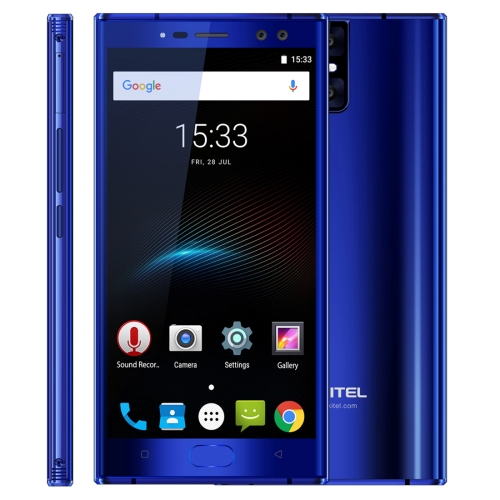 

[HK Stock] OUKITEL K3, 4GB+64GB, Dual Rear Cameras + Dual Front Cameras, 6000mAh Battery, Fingerprint Identification, 5.5 inch Android 7.0 MTK6750T Octa Core up to 1.5GHz, Network: 4G, Dual SIM (Blue)