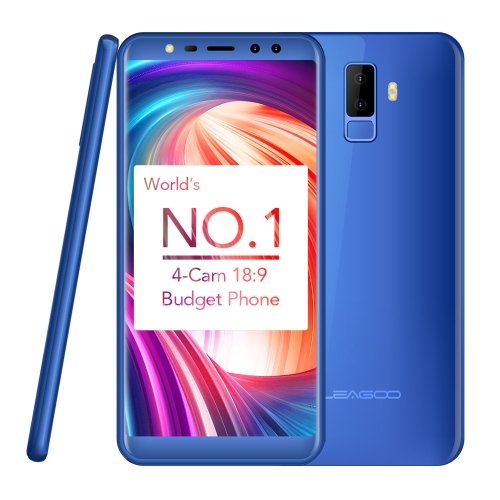 

[HK Stock] LEAGOO M9, 2GB+16GB, Dual Back Cameras + Dual Front Cameras, Fingerprint Identification, 5.5 inch LEAGOO OS 3.0 (Android 7.0) MTK6580A Quad Core up to 1.3GHz, Network: 3G, Dual SIM(Blue)
