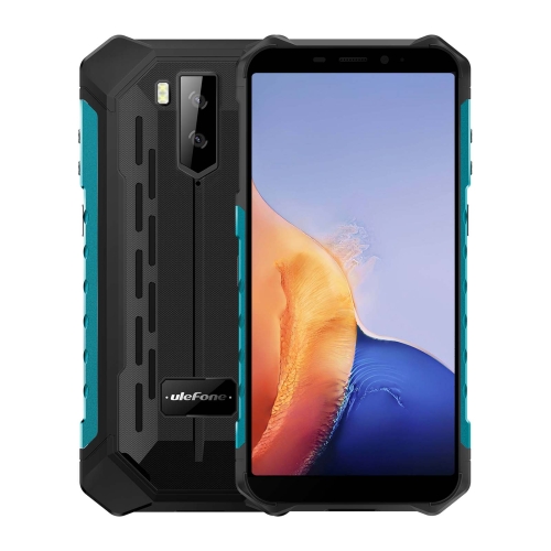 [HK Warehouse] Ulefone Armor X9 Rugged Phone, 3GB+32GB, IP68/IP69K Waterproof Dustproof Shockproof, Dual Back Cameras, Face Unlock, 5.5 inch Android 11 MT6762V/WD Helio A25 Octa Core up to 1.8GHz, 5000mAh Battery, Network: 4G, OTG(Green)