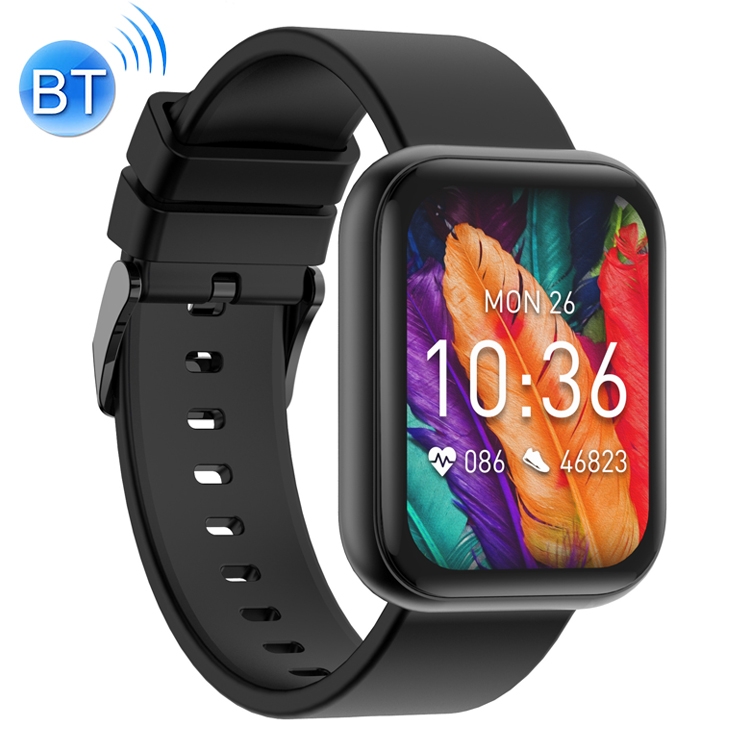 

P85 1.69 inch HD IPS Colorful Screen IP68 Waterproof Body Temperature Detection Bluetooth Sports Smart Watch (Black)