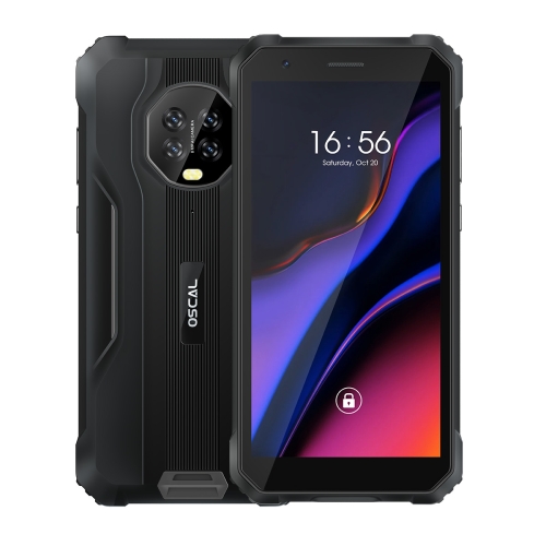 [HK Warehouse] Blackview OSCAL S60 Rugged Phone, 3GB+16GB, IP68/IP69K Waterproof Dustproof Shockproof, 5.7 inch Android 11.0 MTK6761V/WE Quad Core up to 2.0GHz, OTG, Network: 4G (Black)