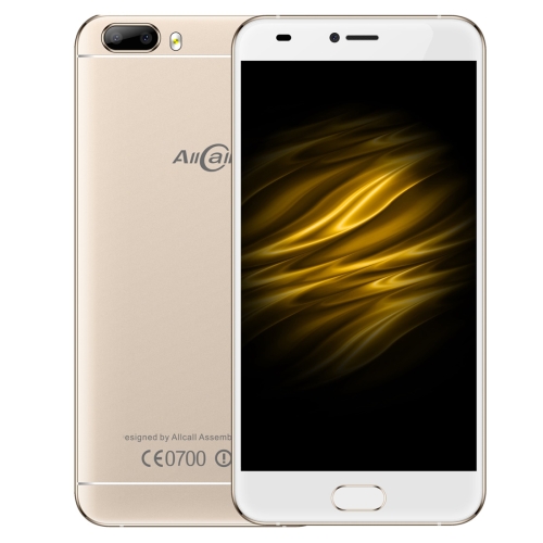 

AllCall Bro, 1GB+16GB, Dual Back Cameras, Front Fingerprint Identification, 5.0 inch Android 7.0 MTK6580A Quad Core up to 1.3GHz, Network: 3G, Dual SIM(Gold)