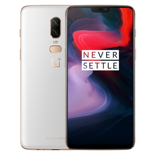 

OnePlus 6, 8GB+128GB, Dual Back Cameras, Face & Fingerprint Identification, 6.28 inch 2.5D H2OS 5.1 (Android 8.1) Qualcomm Snapdragon 845 Octa Core up to 2.8GHz, NFC, Bluetooth 5.0, Network: 4G(White)