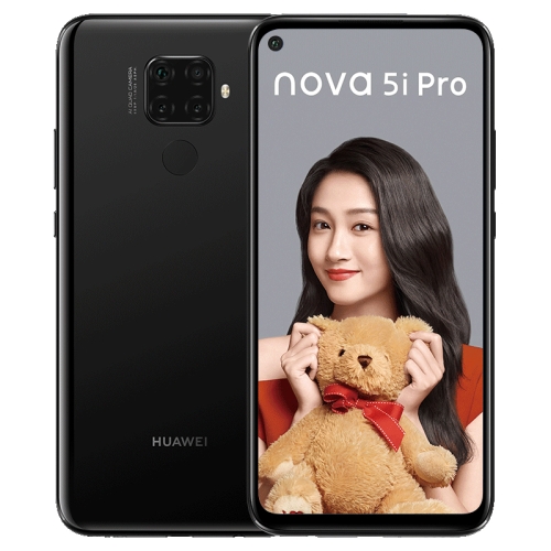 

Huawei nova 5i Pro SPN-AL00, 6GB+128GB, China Version, Quad Back Cameras, 4000mAh Battery, Fingerprint Identification, 6.26 inch EMUI 9.1.1 (Android 9.0) HUAWEI Kirin 810 Octa Core, 2 x Cortex A76 2.27GHz + 6 x Cortex A55 1.88GHz, Network: 4G, OTG (Black)