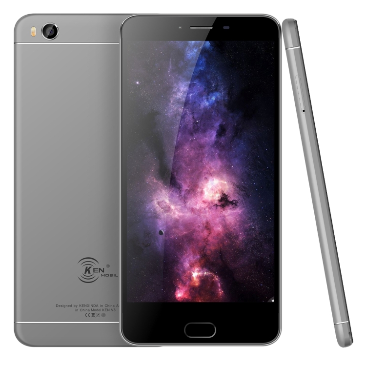 

[HK Stock] KEN XIN DA V8, 2GB+16GB, Fingerprint Identification, 5.5 inch Android 6.0 MTK6735 Quad Core up to 1.5GHz, Network: 4G, Dual SIM(Grey)