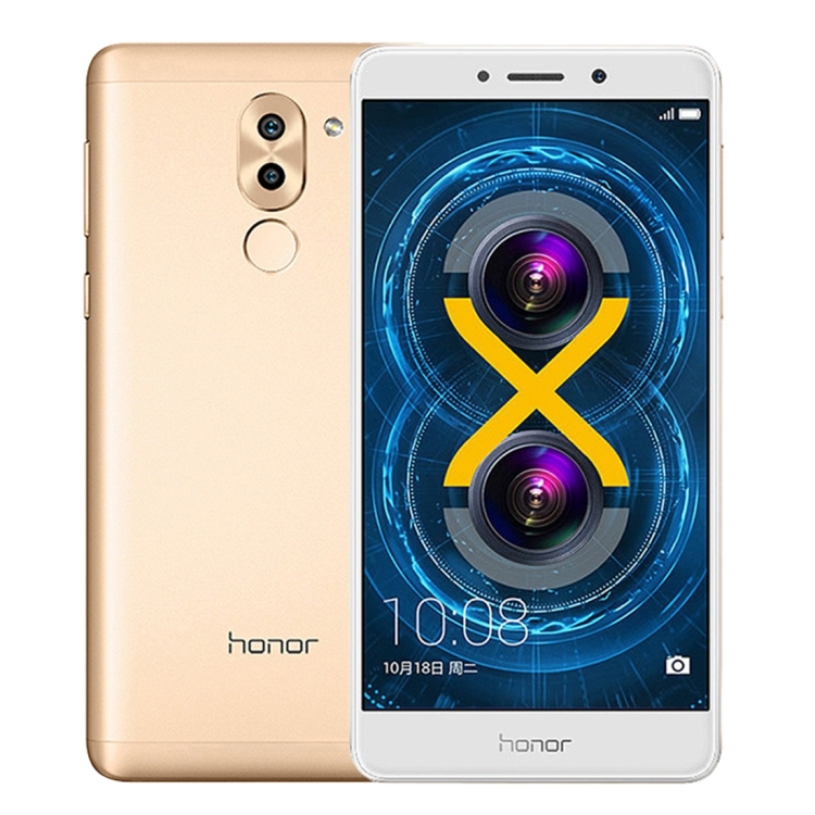 

[HK Stock] Huawei Honor 6X, 3GB+32GB, European Version, Fingerprint Identification, 8MP Front Camera + Dual Rear Camera(12MP + 2MP), Dual SIM, 5.5 inch IPS Screen, Android 6.0 OS, Kirin 655 Octa Core 2.1GHz, Support WLAN, 128GB Micro SD Card, Network: 4G(
