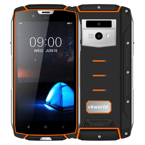 

[HK Stock] VKworld VK7000 Triple Proofing Phone, 4GB+64GB, IP68 Waterproof Dustproof Shockproof, Dual Back Cameras, 5600mAh Battery, Face & Fingerprint Identification, 5.2 inch Android 8.0 MTK6750T Octa Core up to 1.5GHz, Network: 4G, OTG, Wireless Charge