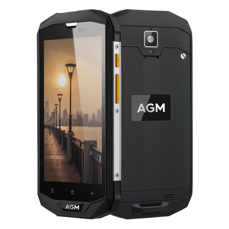 

[HK Warehouse] AGM A8 Triple Proofing Phone, 3GB+32GB, EU Version, 4050mAh Battery, IP68 Waterproof Dustproof Shockproof, 5.0 inch Android 7.0 Qualcomm MSM8916 Quad Core, Network: 4G, Dual SIM, OTG, NFC(Black)