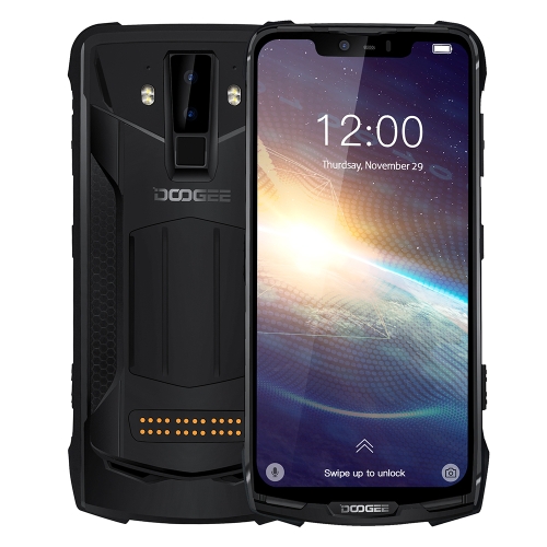 

[HK Warehouse] DOOGEE S90 Pro Rugged Phone, 6GB+128GB, IP68/IP69K Waterproof Dustproof Shockproof, Dual Back Cameras, 5050mAh Battery, Face ID & DTouch Fingerprint, 6.18 inch Screen Android 9.0 Pie MTK6771T Helio P70 Octa Core up to 2.0GHz, Network: 4G, N
