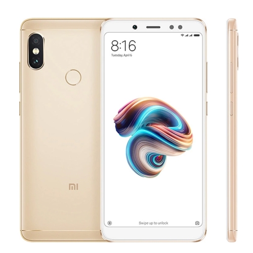 

Xiaomi Redmi Note 5, 4GB+64GB, Official Global Version, AI Dual Back Cameras, Fingerprint Identification, 5.99 inch MIUI 9.0 Qualcomm Snapdragon 636 Octa Core up to 1.8GHz, Network: 4G(Gold)