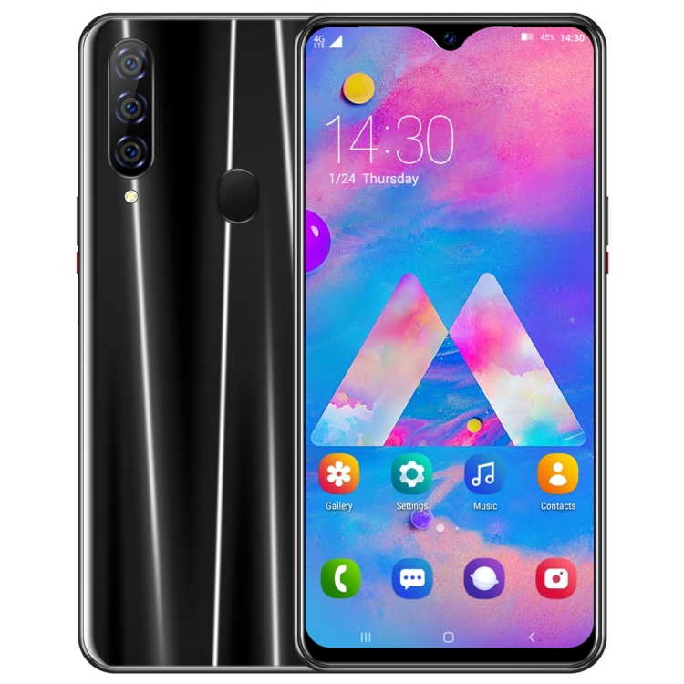 

M30, 1GB+16GB, Face ID & Fingerprint Identification, 6.3 inch Drop-notch Screen Android 6.0 MTK6580P Quad Core, Network: 3G (Black)