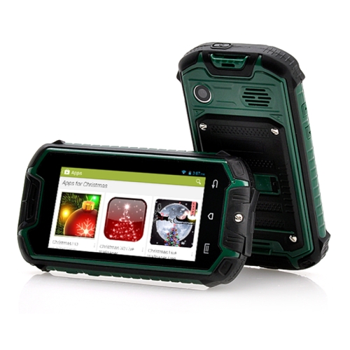 

Forita Z18 Triple Proofing Phone, IP53 Waterproof Shockproof Dustproof, 2.45 inch, Android 4.0, MTK6575, 2.0MP Camera, Bluetooth, WiFi, FM, Dual SIM(Army Green)