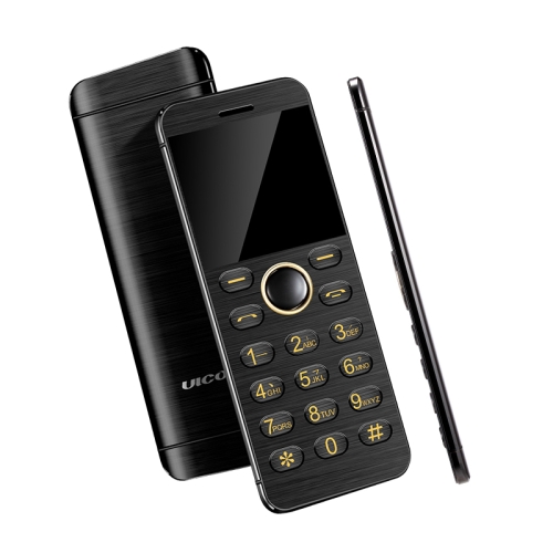 

ULCOOL V16 Card Mobile Phone, 1.54 inch, SC6531D, 21 Keys, Support Bluetooth, FM, GSM, Dual SIM(Black)