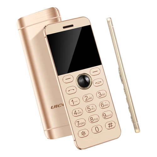 

ULCOOL V16 Card Mobile Phone, 1.54 inch, SC6531D, 21 Keys, Support Bluetooth, FM, GSM, Dual SIM(Champagne Gold)