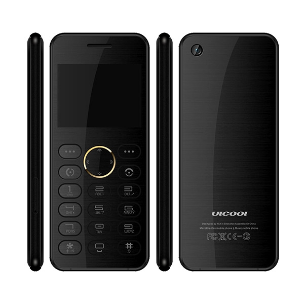 

ULCOOL V2T Card Mobile Phone, 2.0 inch, SC6531CA, 20 Keys, Support Bluetooth, FM, IR, GSM, Dual SIM(Black)