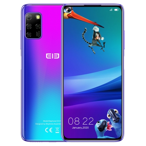 

[HK Warehouse] ELEPHONE E10 Pro / E2021, 48MP Camera, 4GB+128GB, Quad Back Cameras, Fingerprint Identification, 6.55 inch Punch-hole Screen Android 10.0 MTK6762D Octa Core up to 1.8GHz, Network: 4G, OTG, NFC (Blue)