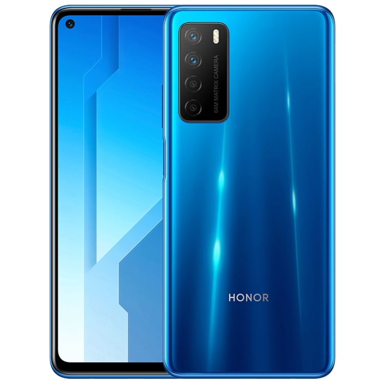 

Huawei Honor Play4 TNNH-AN00 5G, 64MP Camera, 6GB+128GB, China Version, Quad Back Cameras, Face ID / Fingerprint Identification, 4300mAh Battery, 6.81 inch Magic UI 3.1 (Android 10.0) MTK DNT 800 Octa Core up to 2.0GHz, Network: 5G, OTG(Blue)