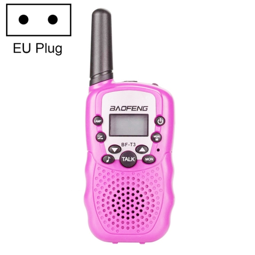 

2 PCS BaoFeng BF-T3 1W Children Single Band Radio Handheld Walkie Talkie with Monitor Function, EU Plug