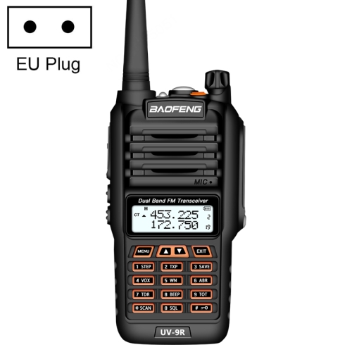 

BaoFeng BF-UV9R 5W Waterproof Dual Band Radio Handheld Antenna Walkie Talkie, EU Plug