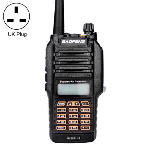 

BaoFeng BF-UV9Rplus 16W Waterproof Dual Band Radio Handheld Antenna Walkie Talkie, UK Plug