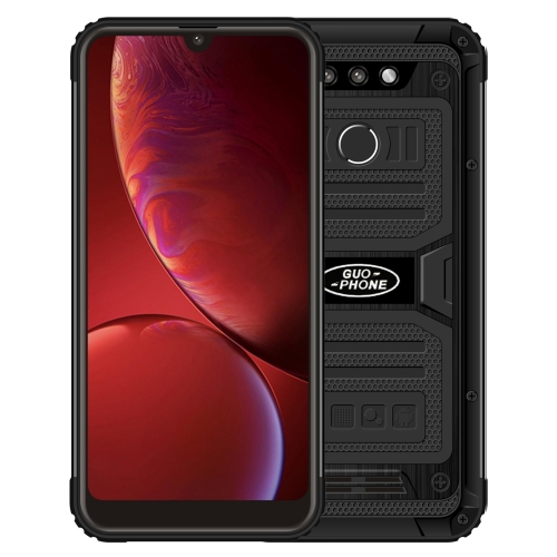 

GUOPHONE U009 Rugged Phone, 3GB+32GB, Waterproof Dustproof Shockproof, 4500mAh Battery, Face ID & Fingerprint Identification, 6.5 inch Android 6.0 MTK6580 Quad Core, Network: 3G(Black)
