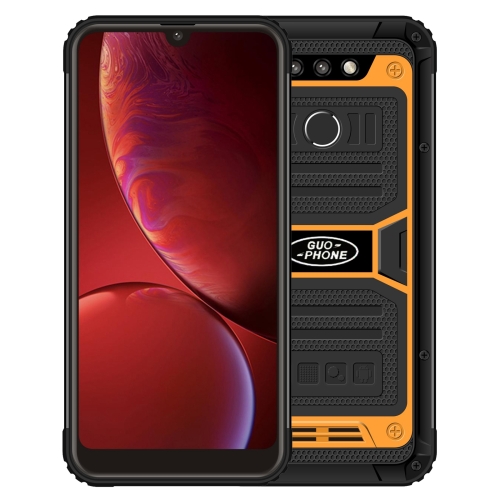 

GUOPHONE U009 Rugged Phone, 3GB+32GB, Waterproof Dustproof Shockproof, 4500mAh Battery, Face ID & Fingerprint Identification, 6.5 inch Android 6.0 MTK6580 Quad Core, Network: 3G(Orange)