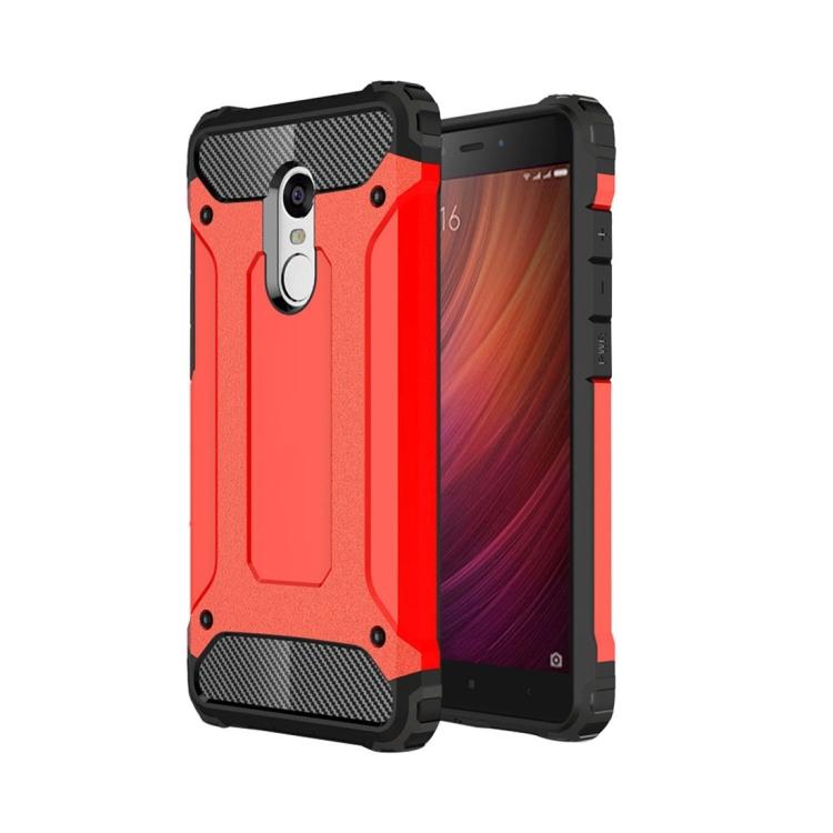 

For Xiaomi Redmi Note 4 Tough Armor TPU + PC Combination Case(Red)