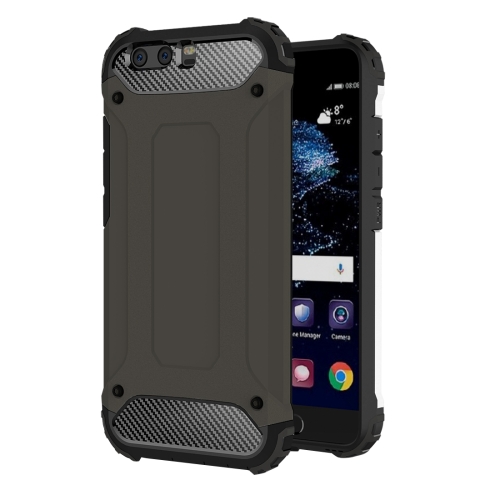 

For Huawei P10 Tough Armor TPU + PC Combination Case(Coffee)