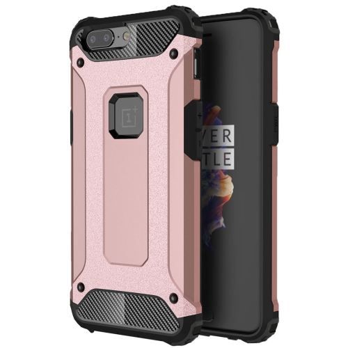 

For OnePlus 5 Magic Armor TPU + PC Combination Case(Rose Gold)