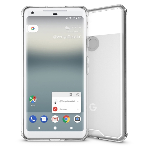 

For Google Pixel 2 XL Acrylic + TPU Shockproof Transparent Armor Protective Back Cover Case(Transparent)