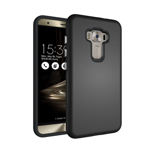 

For Asus ZenFone 3 ZE552KL Ball Texture Anti-slip PC + TPU Protective Back Cover Case(Black)