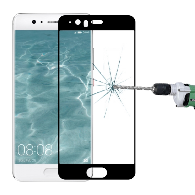

For Huawei P10 Plus 0.26mm 9H Surface Hardness Explosion-proof Full Screen Tempered Glass Screen Film (Black)