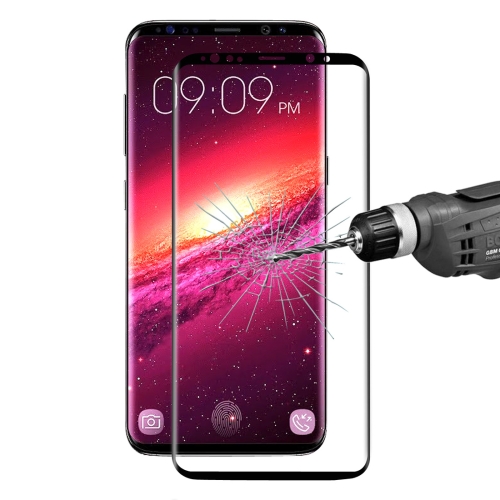 

ENKAY Hat-Prince for Galaxy S9+ 0.26mm 9H Surface Hardness 3D Curved Full Screen Bent Tempered Glass Color Scree