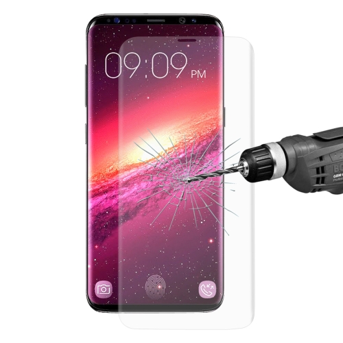 

ENKAY Hat-Prince for Galaxy S9 0.26mm 9H Surface Hardness 3D Curved Full Screen Bent Tempered Glass Color Screen(Transparent)