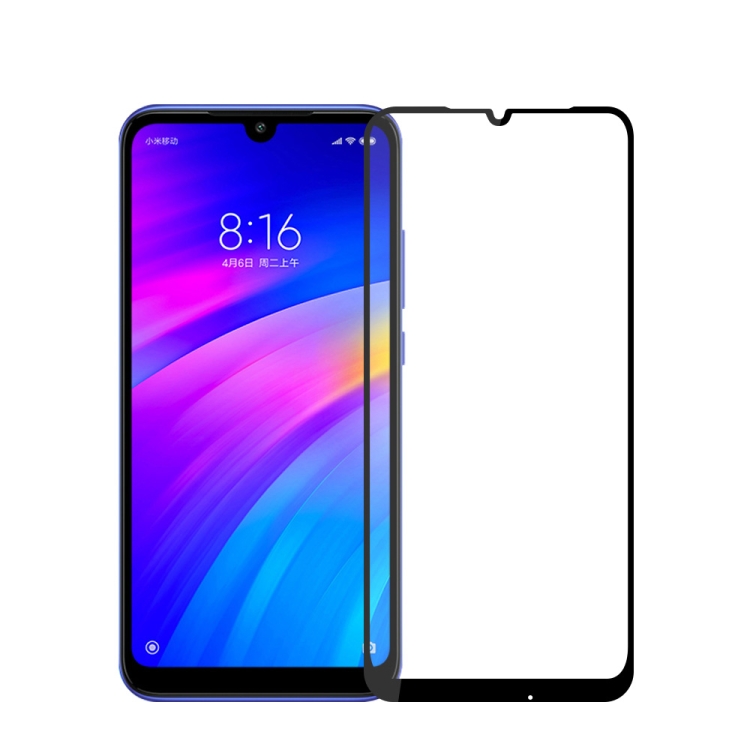 

MOFI 9H 2.5D Full Screen Tempered Glass Film for Xiaomi Redmi 7(Black)