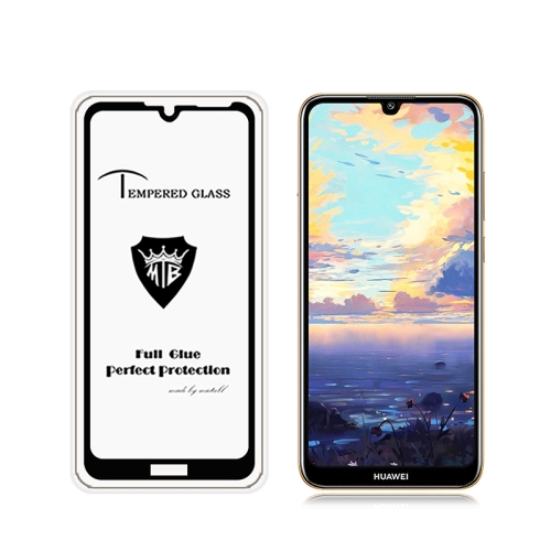 

MIETUBL Full Screen Full Glue Anti-fingerprint Tempered Glass Film for Huawei Y6 Pro (2019) & Honor Play 8A (Black)