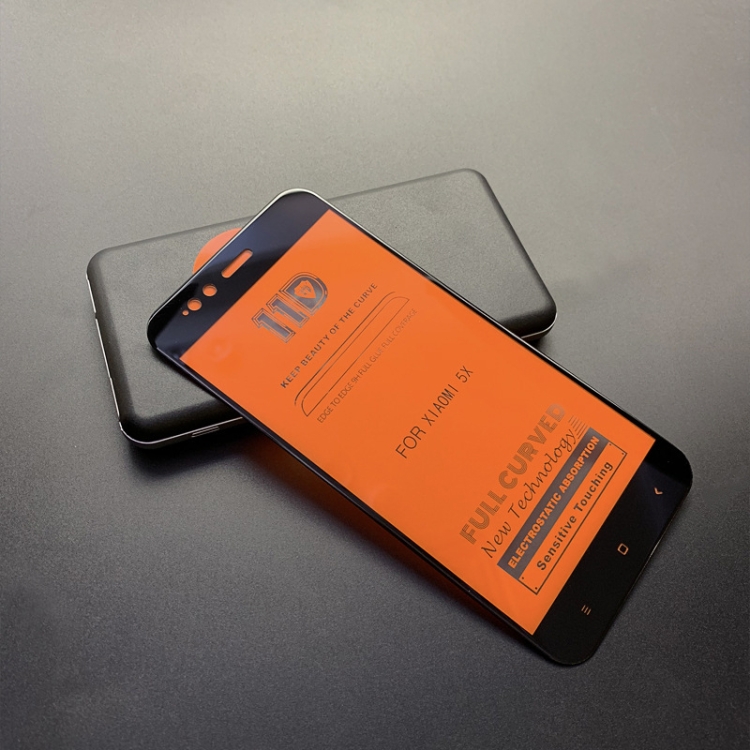 

mietubl Scratchproof 11D HD Full Glue Full Curved Screen Tempered Glass Film for Xiaomi Mi 5X / A1 (Black)