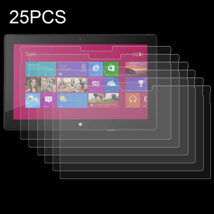 

25 PCS 3H Professional Paper Textured Screen Film Pencil Sketch Film for Microsoft Surface Pro 4 / 5 / 6 / 7