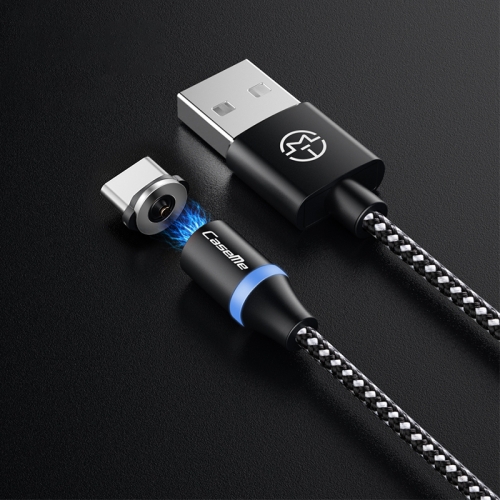 

CaseMe Series 2 USB to Type-C / USB-C Magnetic Charging Cable, Length: 1m (Black)