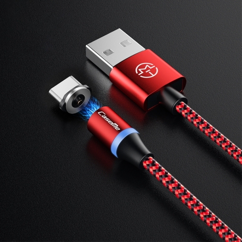 

CaseMe Series 2 USB to Type-C / USB-C Magnetic Charging Cable, Length: 1m (Red)