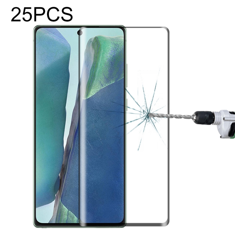 

For Samsung Galaxy Note20 25 PCS 3D Curved Edge Full Screen Tempered Glass Film